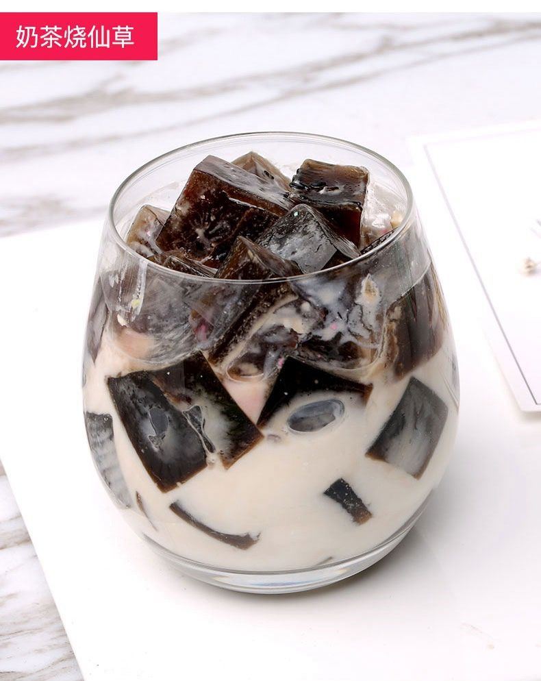 煮黑凉粉泓誉承家用凉粉自制奶茶甜品果冻布丁粉网红款 烧仙草粉500克