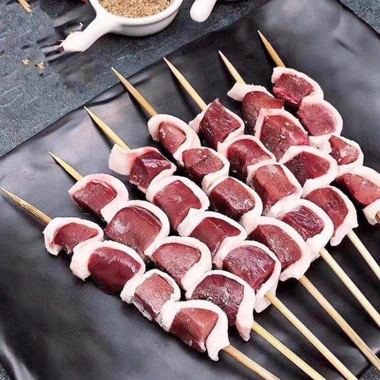 新鲜小腰串猪腰串冷冻烧烤肉串望京小腰20/40/60串烧烤肉串猪小腰串